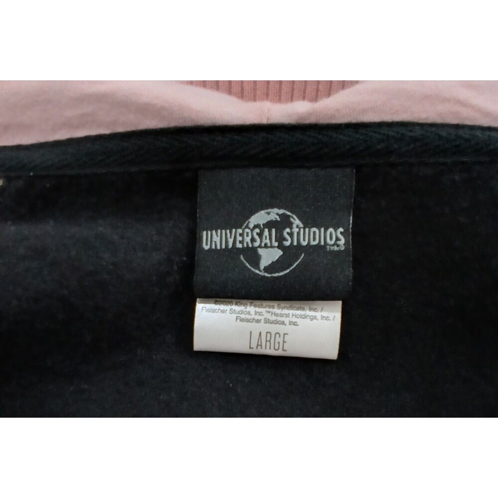 ​Universal Studios Betty Boop Varsity Jacket Large Pink Black Hoodie Letterman - Picture 15 of 16